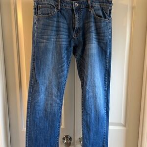 Indigo Alpha mens slim fit jeans 36x32